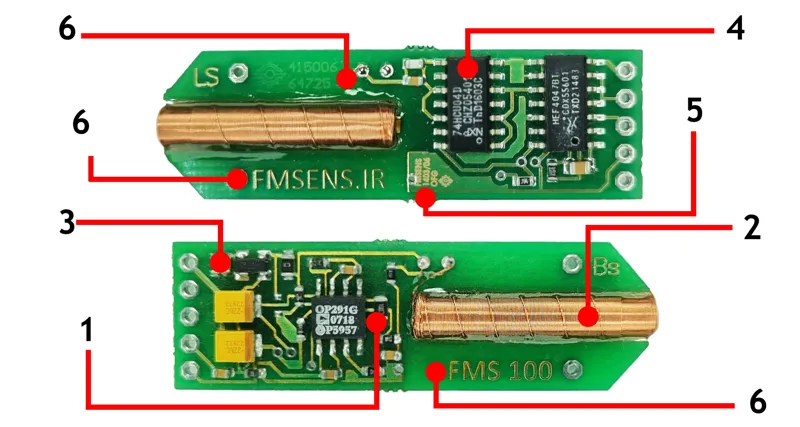 FMS100 سنسور مگنتومتر فلوکسگیت (ساخت ایران)