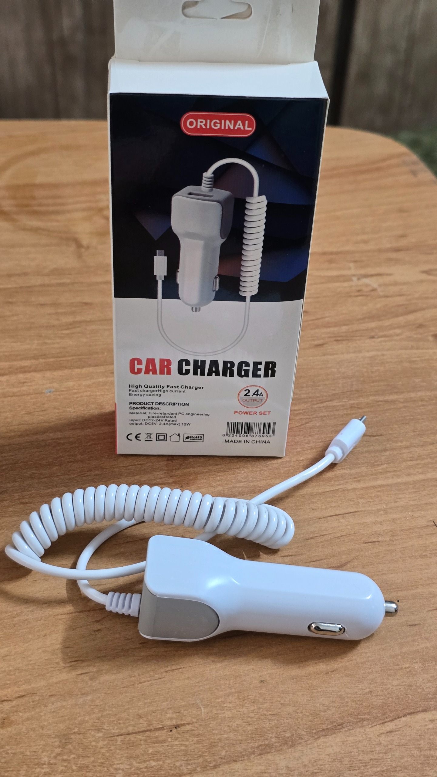 شارژر فندکی usb2 با کابل میکرو