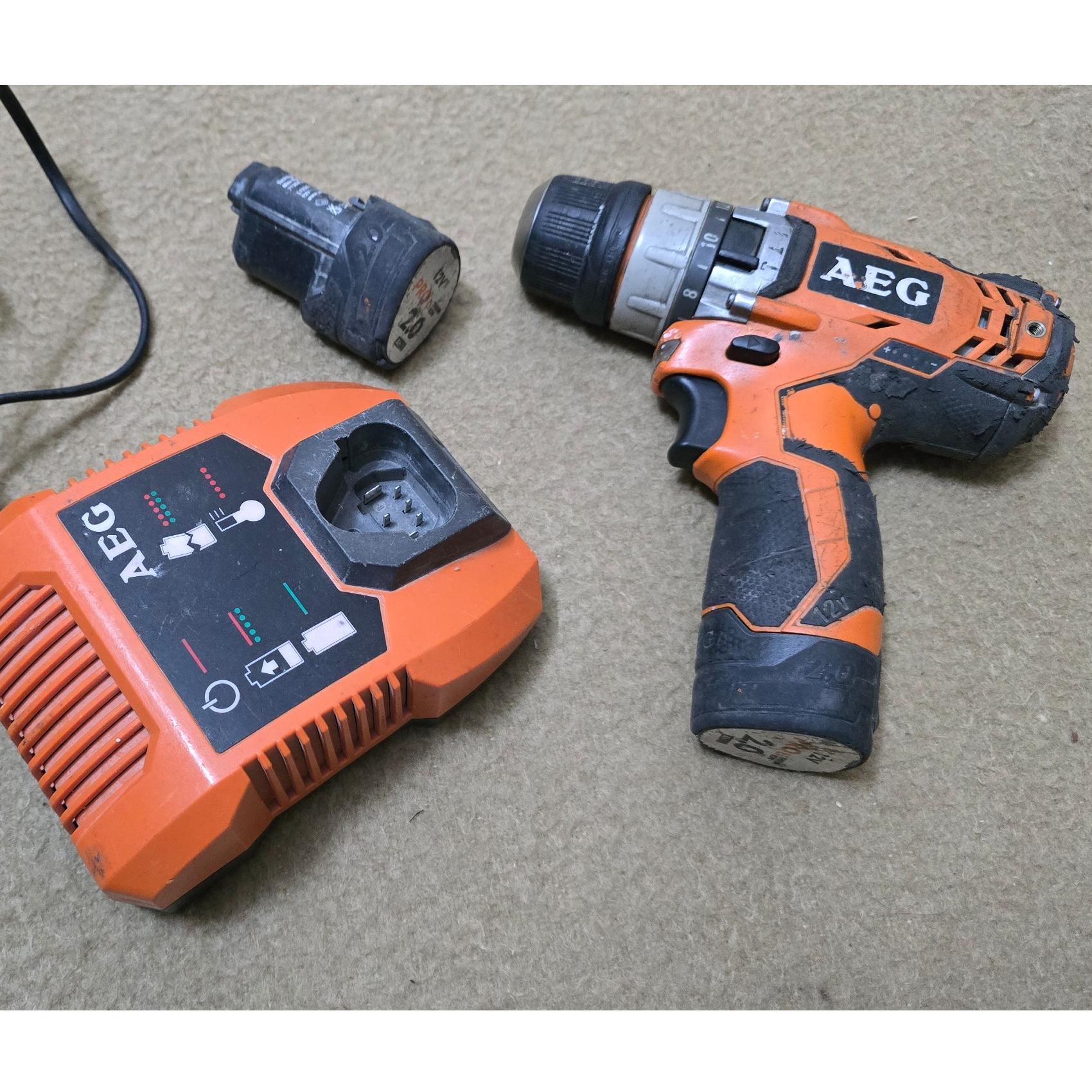 دلر شارژی AEG BSB12 مته ، پیچ گوشتی و چکشی