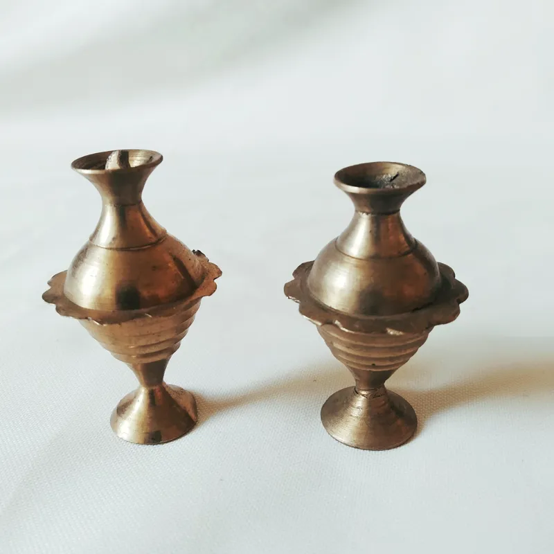 سرمه دان قدیمی برنجی، یک جفت