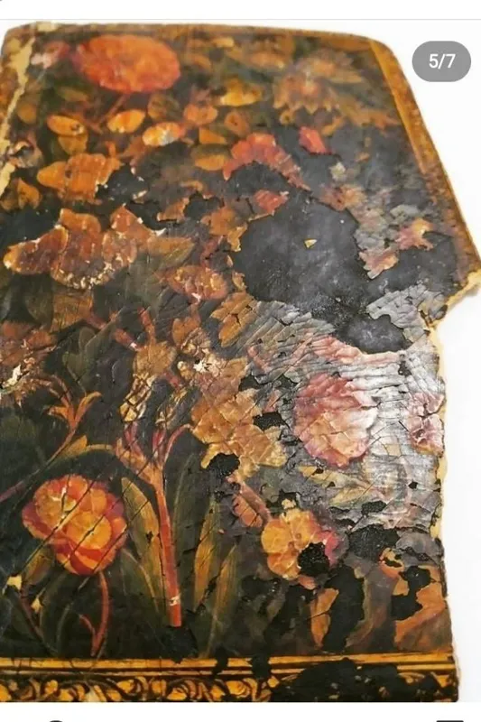 جلد لاکی پاپیه ماشه، گل و مرغ، کاردست