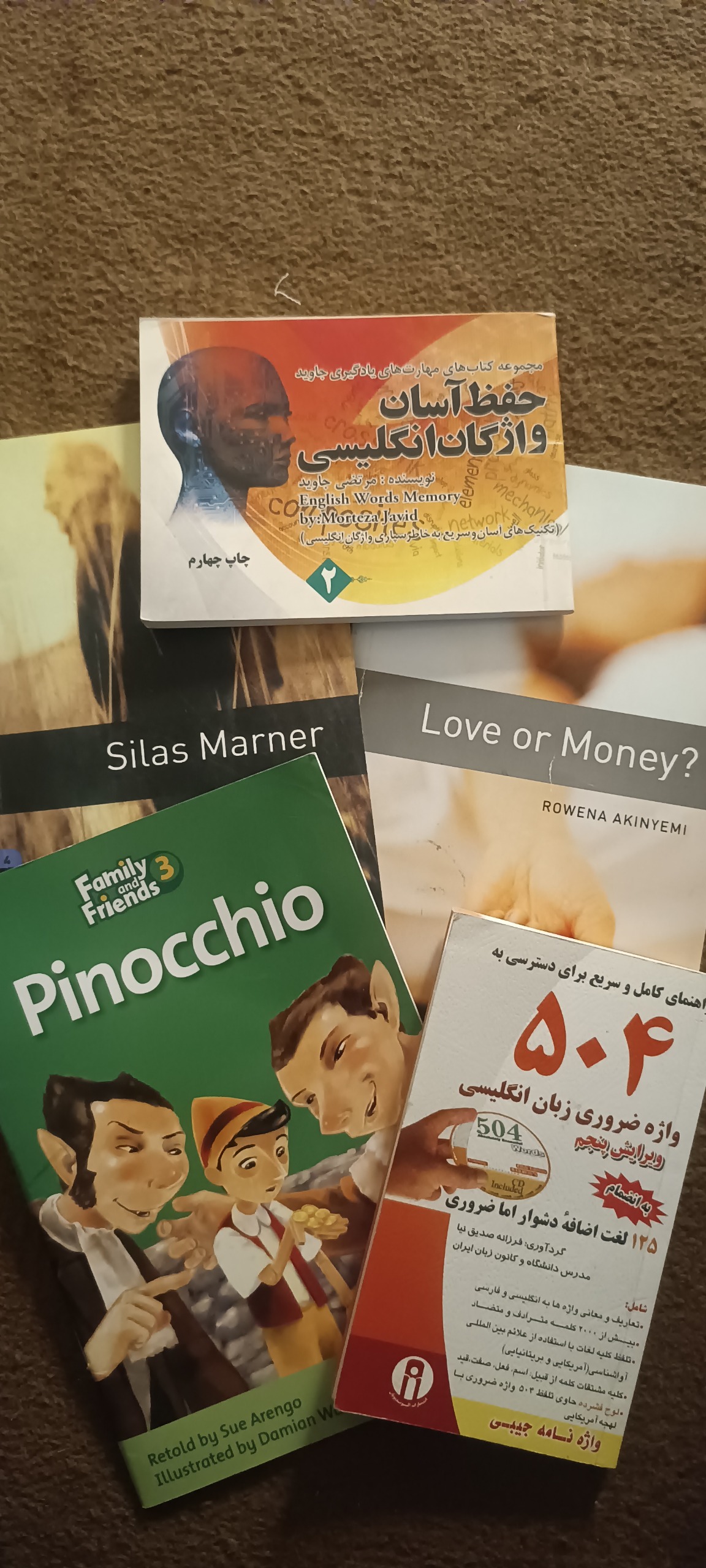 5عددکتاب زبان انگلیسی کمیاب و جذاب