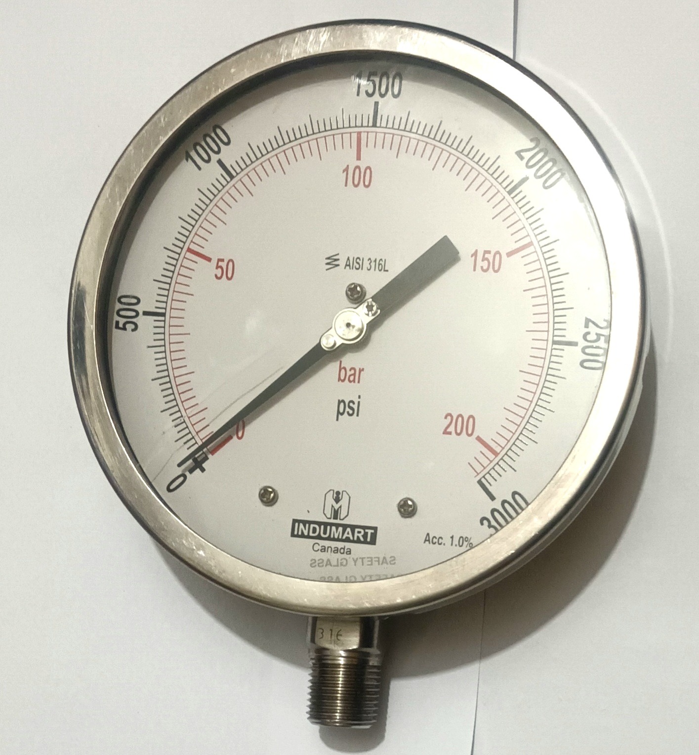 گیج فشار (200بار-3000psi)ایندومارت