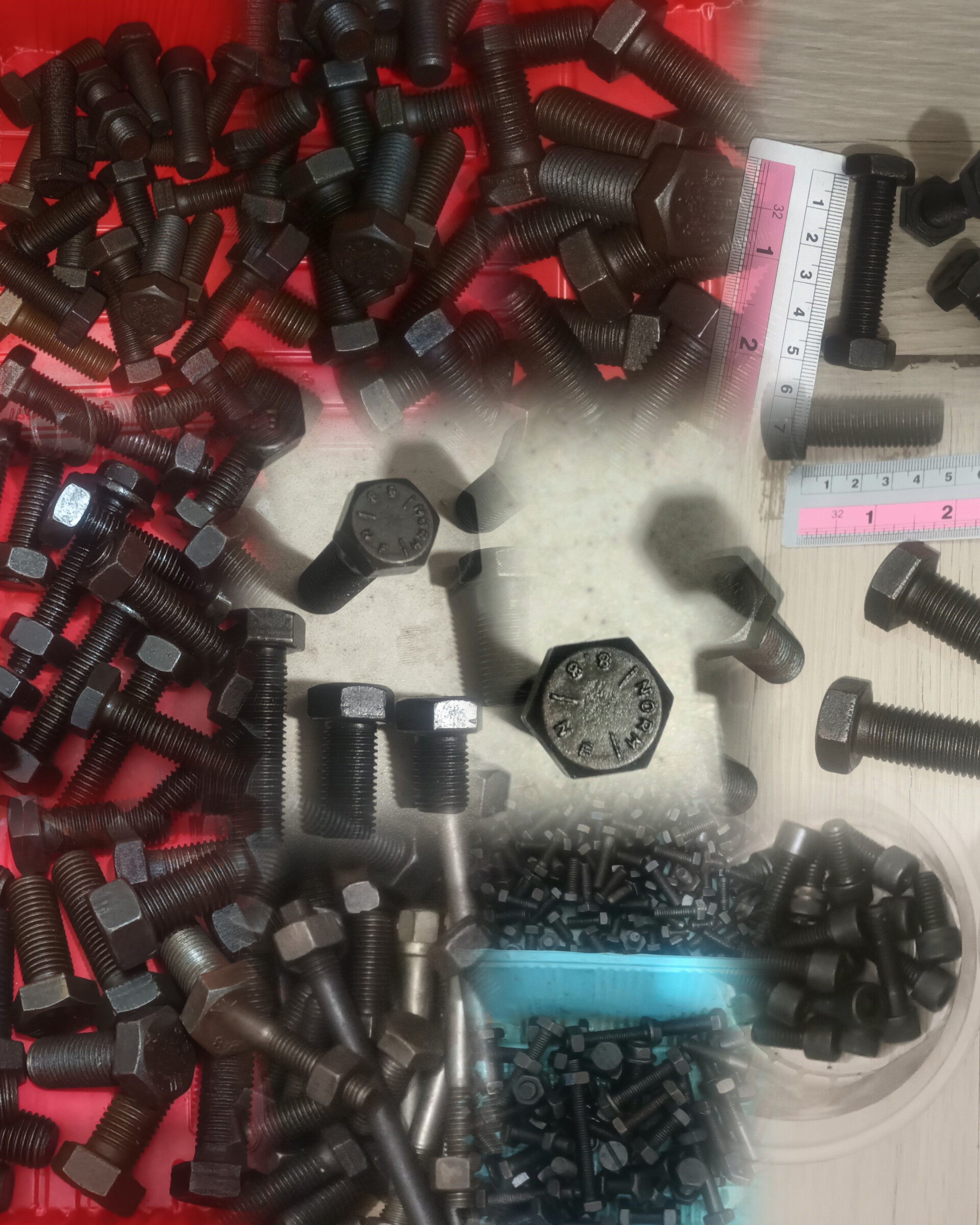 پیچ ومهره کربن استیل باگرید8.8(m16×50)