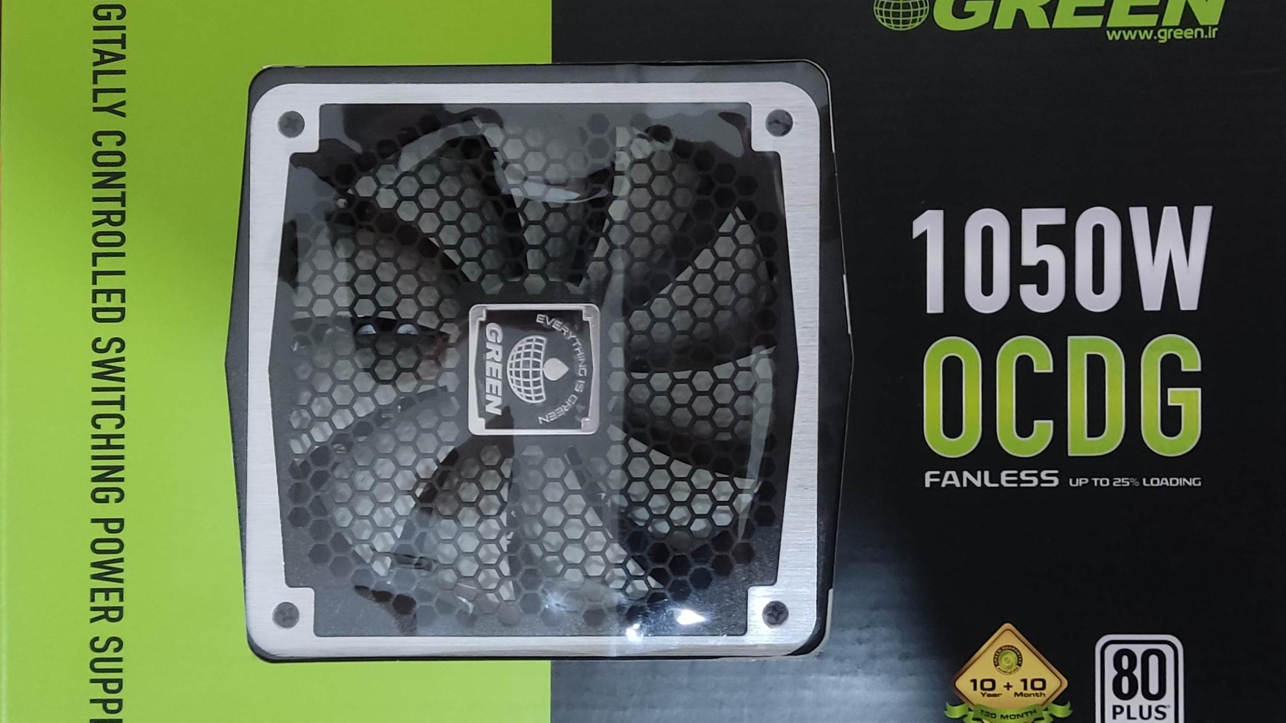 منبع تغذیه کامپیوتر گرین مدل GP1050B-OCDG