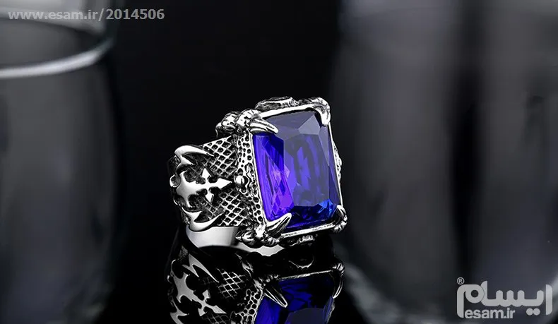 انگشتر آلوین آبی