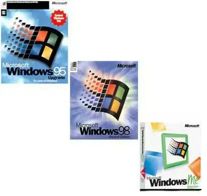 مجموعه ویندوز های قدیمی Windows 95,98,ME