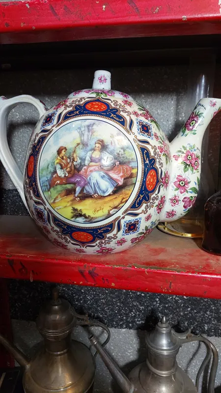 قوری بزرگ گل مرغی