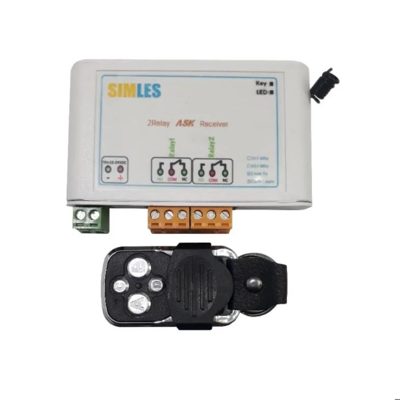 گیرنده و ریموت دو کانال لرنینگ 433 مگاهرتز