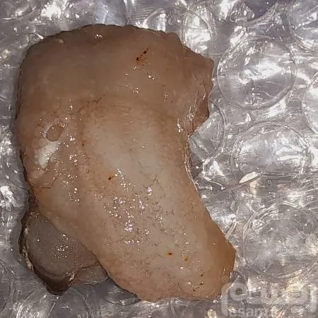 سنگ دکوری عقیق با دو رنگ ترکیبی.عسلی.خرمایی