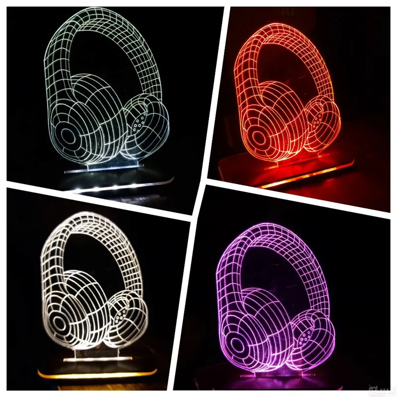 بالبینگ چراغ خواب سه بعدی  هدست دیجی dj