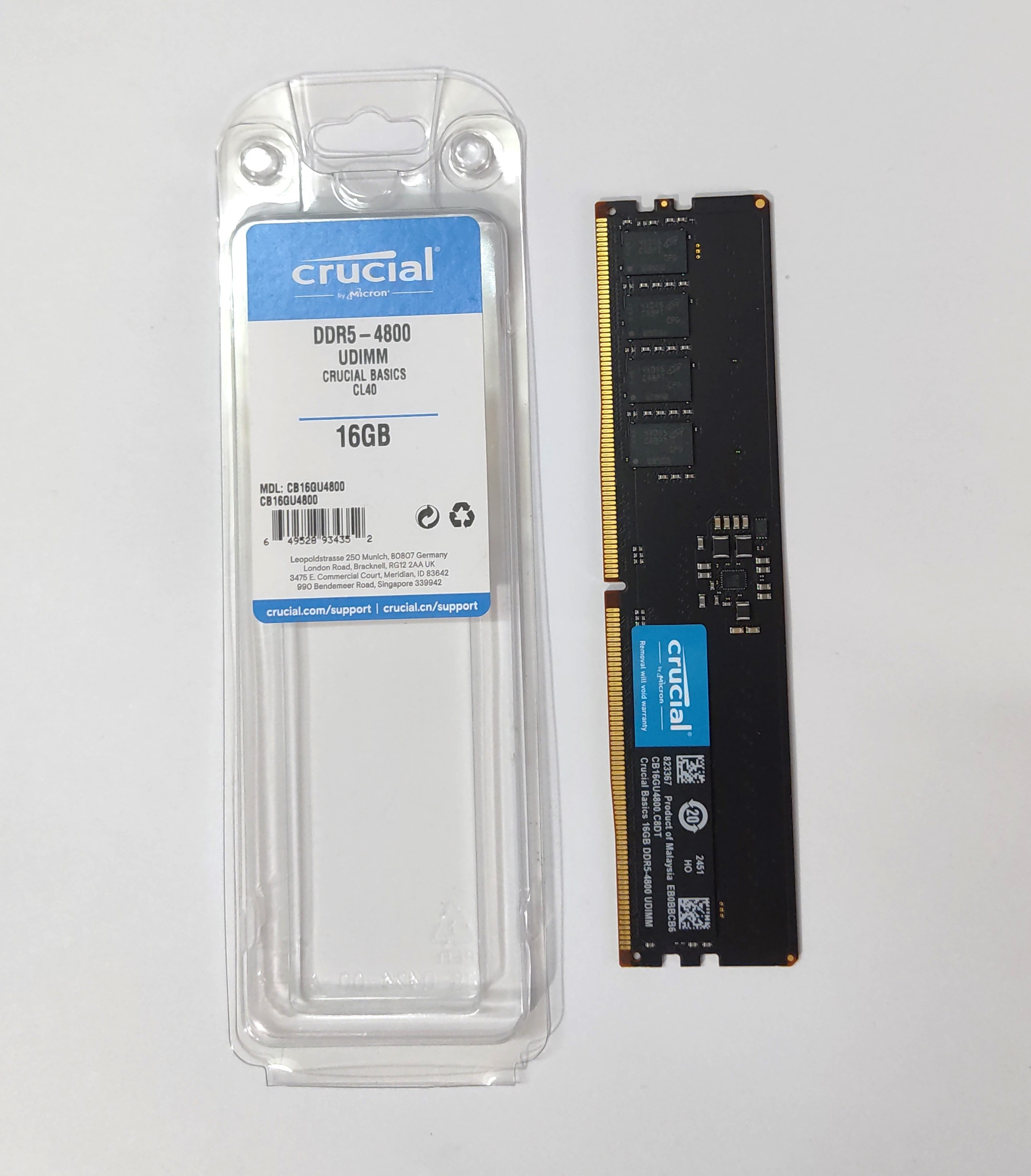 رم دسکتاپ DDR5 کروشیال cb16gu4800