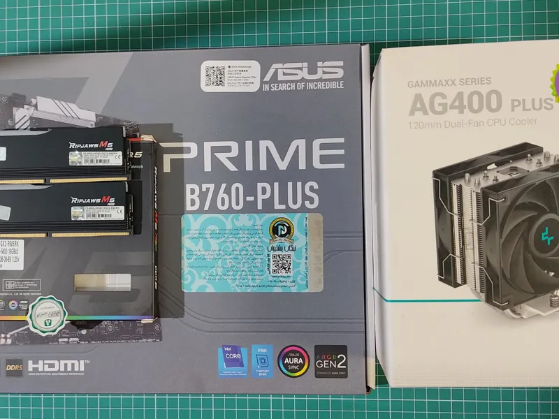 باندل مادربرد ایسوس CPU رم 32GB CL30 DDR5 و کولر