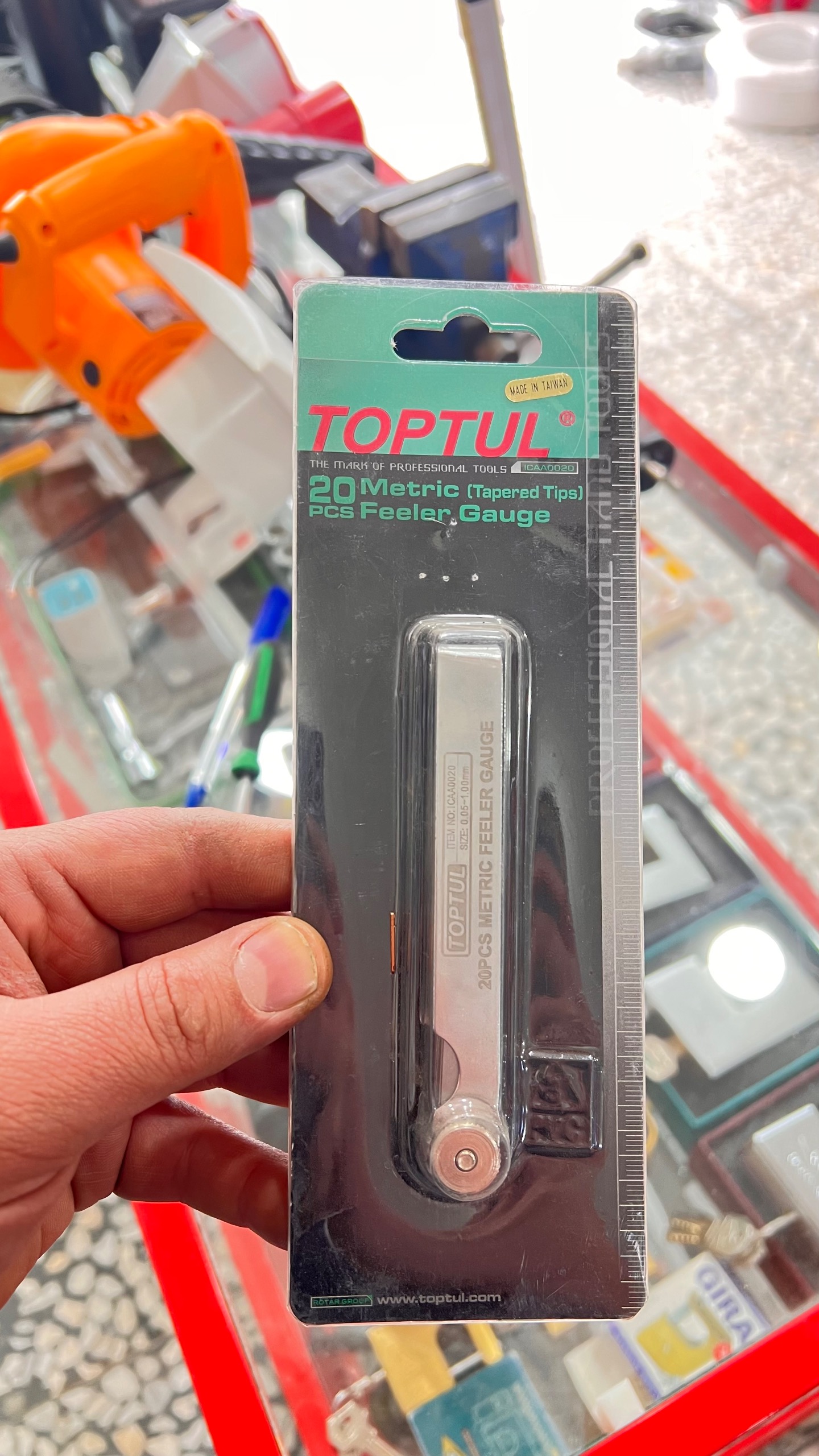 آچار فیلر 20 تیغ تاپتول