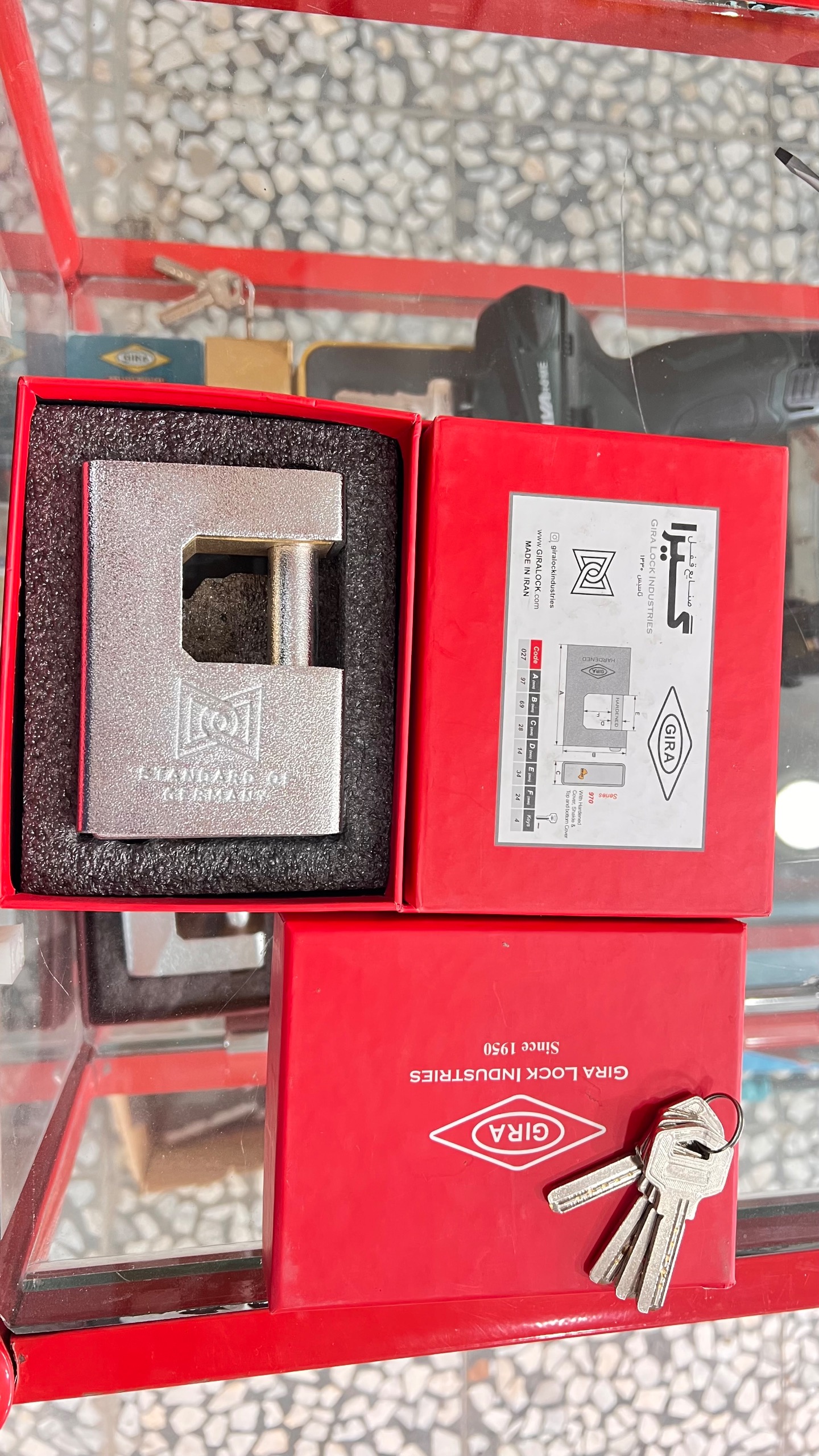 قفل کتابی ضد سرقت و ضد اسید و ضد برش گیرا