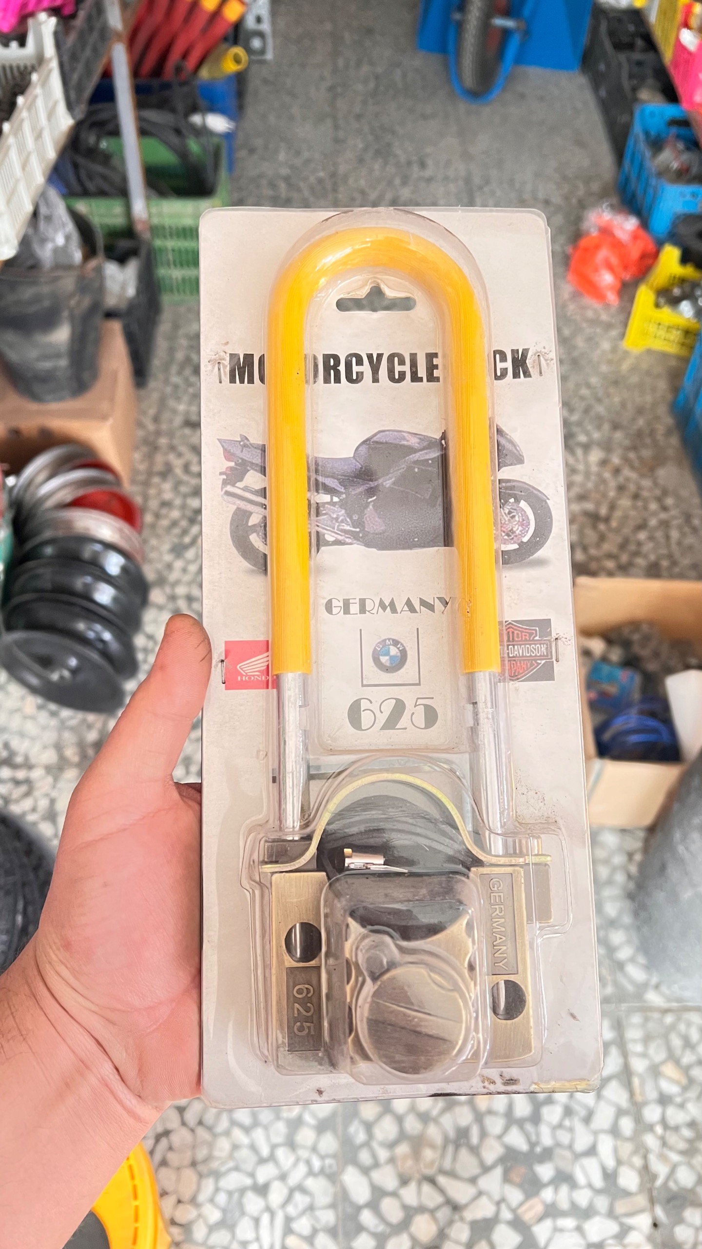 قفل موتور سیکلت آلمانی قدیمی