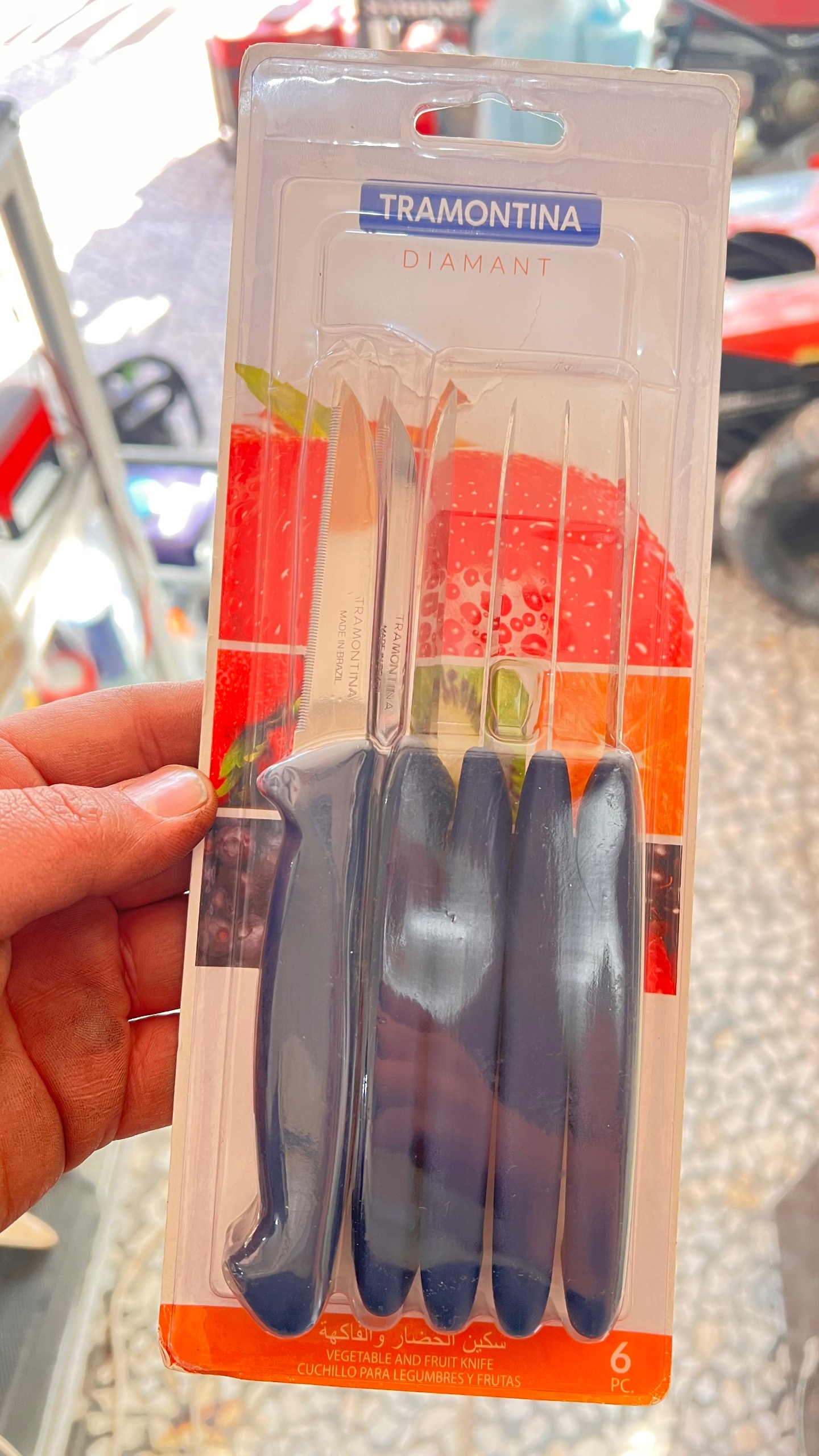 چاقو میوه خوری 6 عددی ترمونتینا برزیل