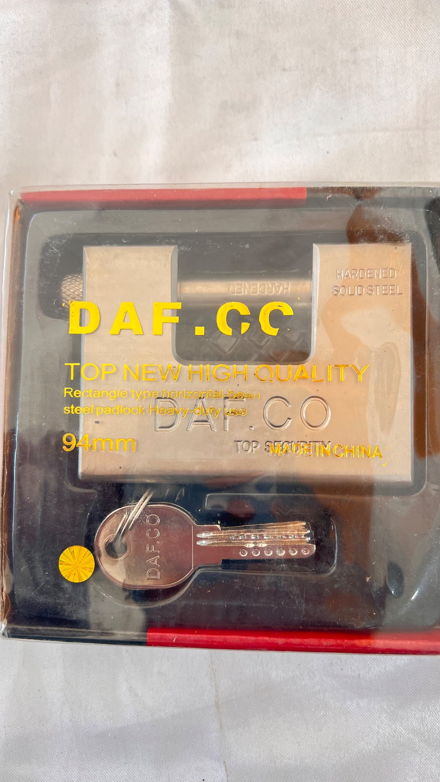 قفل کتابی فولادی 94mm دافکو