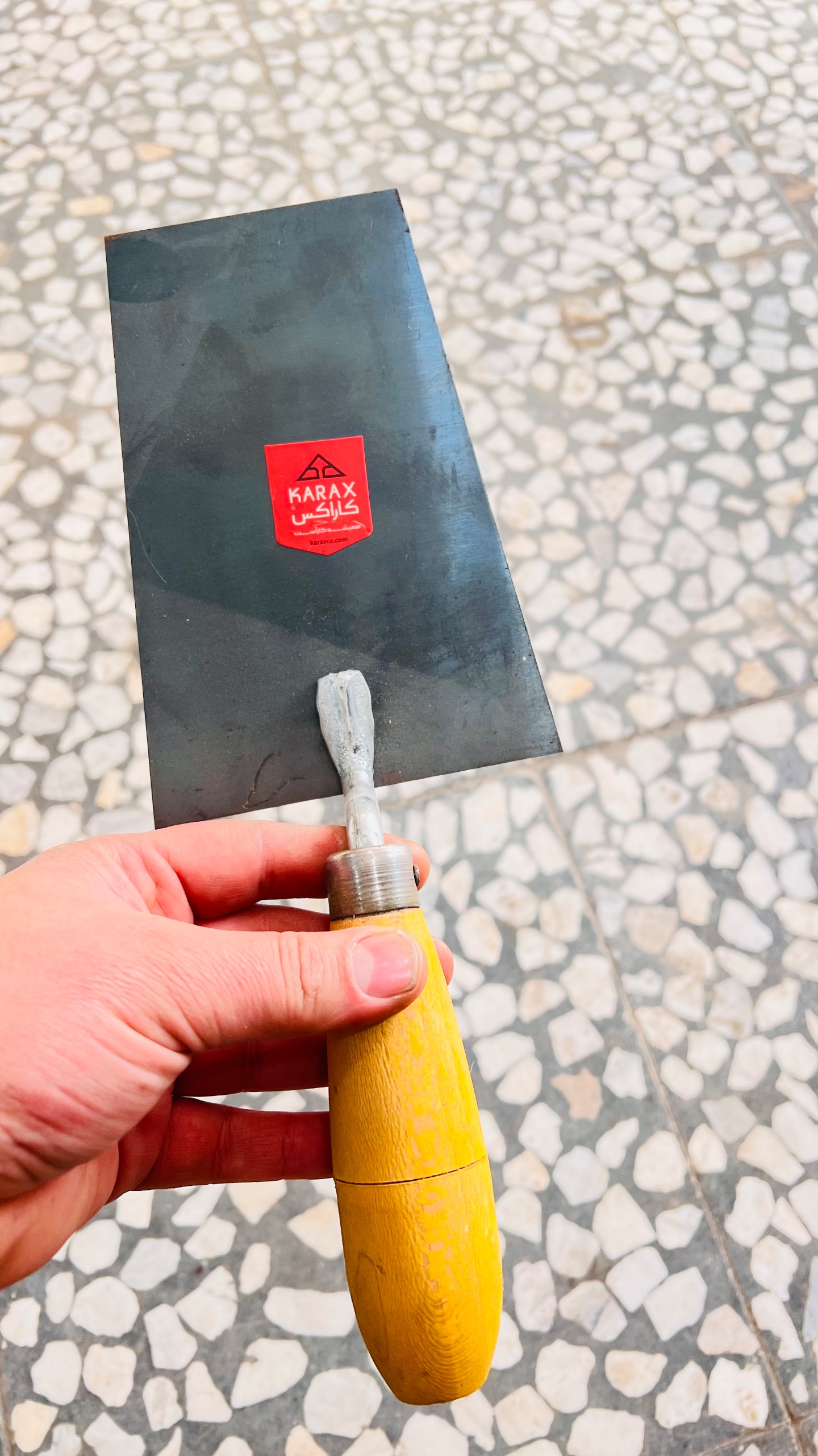 کمچه دسته چوبی کاراکس