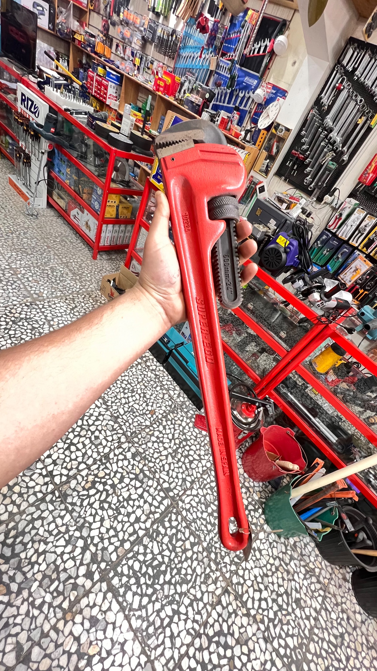 آچار لوله گیر شلاقی 24 اینچ سپر اگو اسپانیا