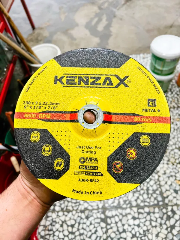 صفحه برش آهن 230mm از برند کنزاکس