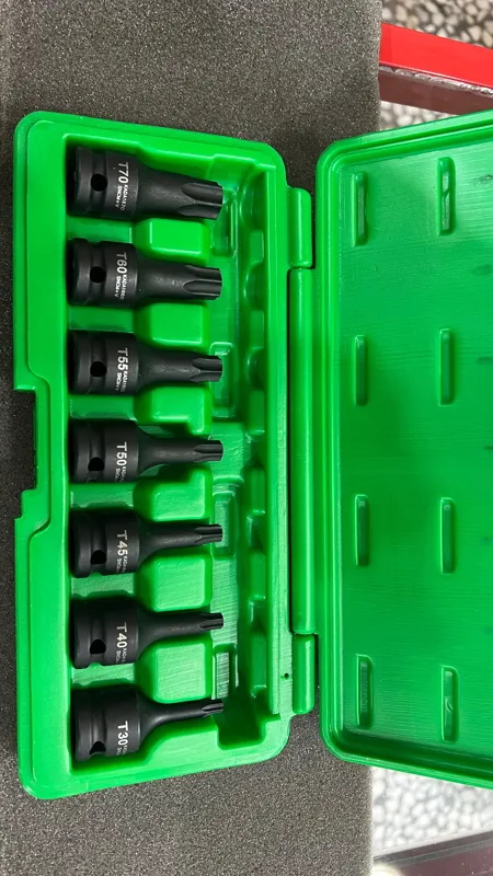 جعبه بیت ستاره ای 1/2 درایو مشکی فشار قوی 7PCS