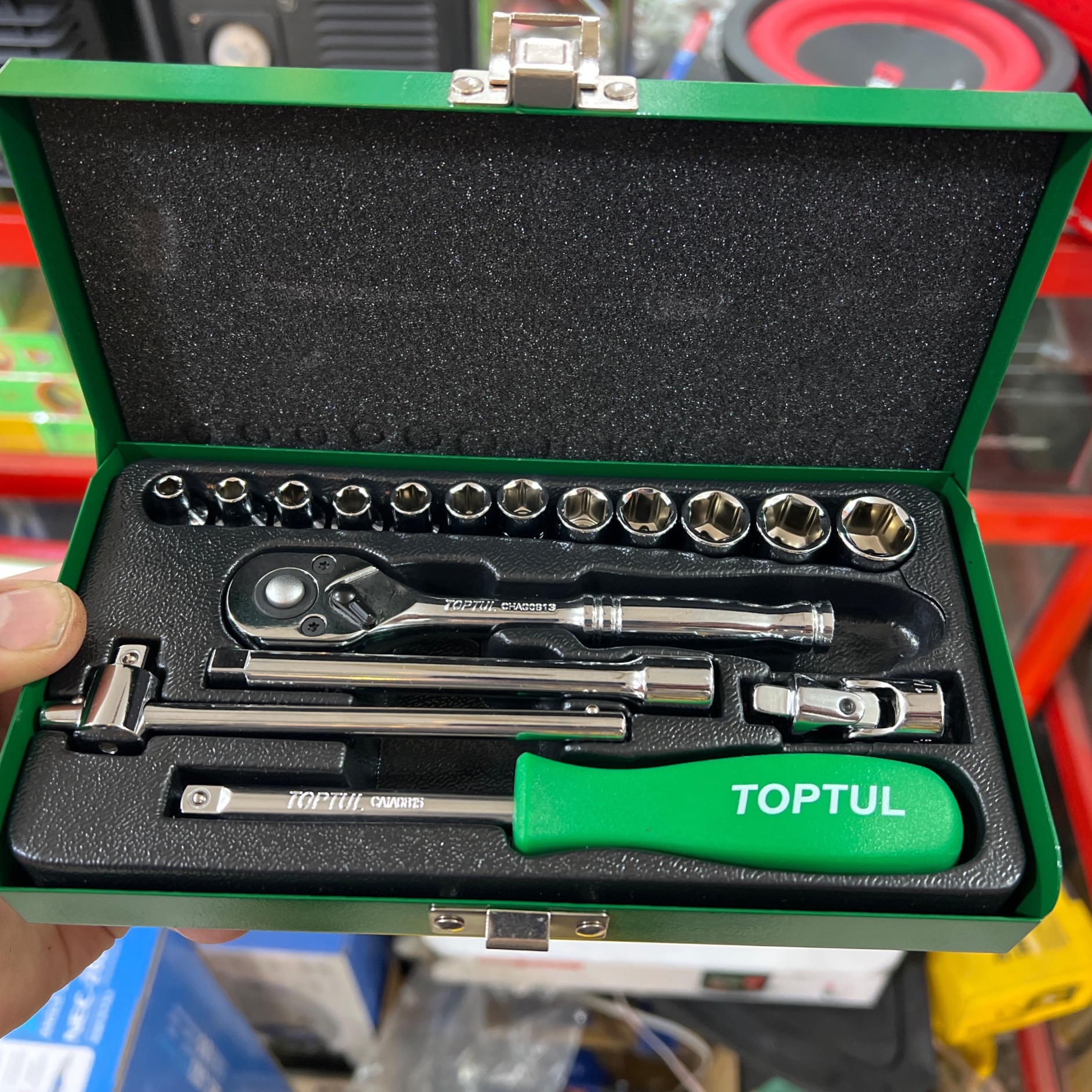 جعبه بکس 17PCS معروف تاپتول TOPTUL 14Dr