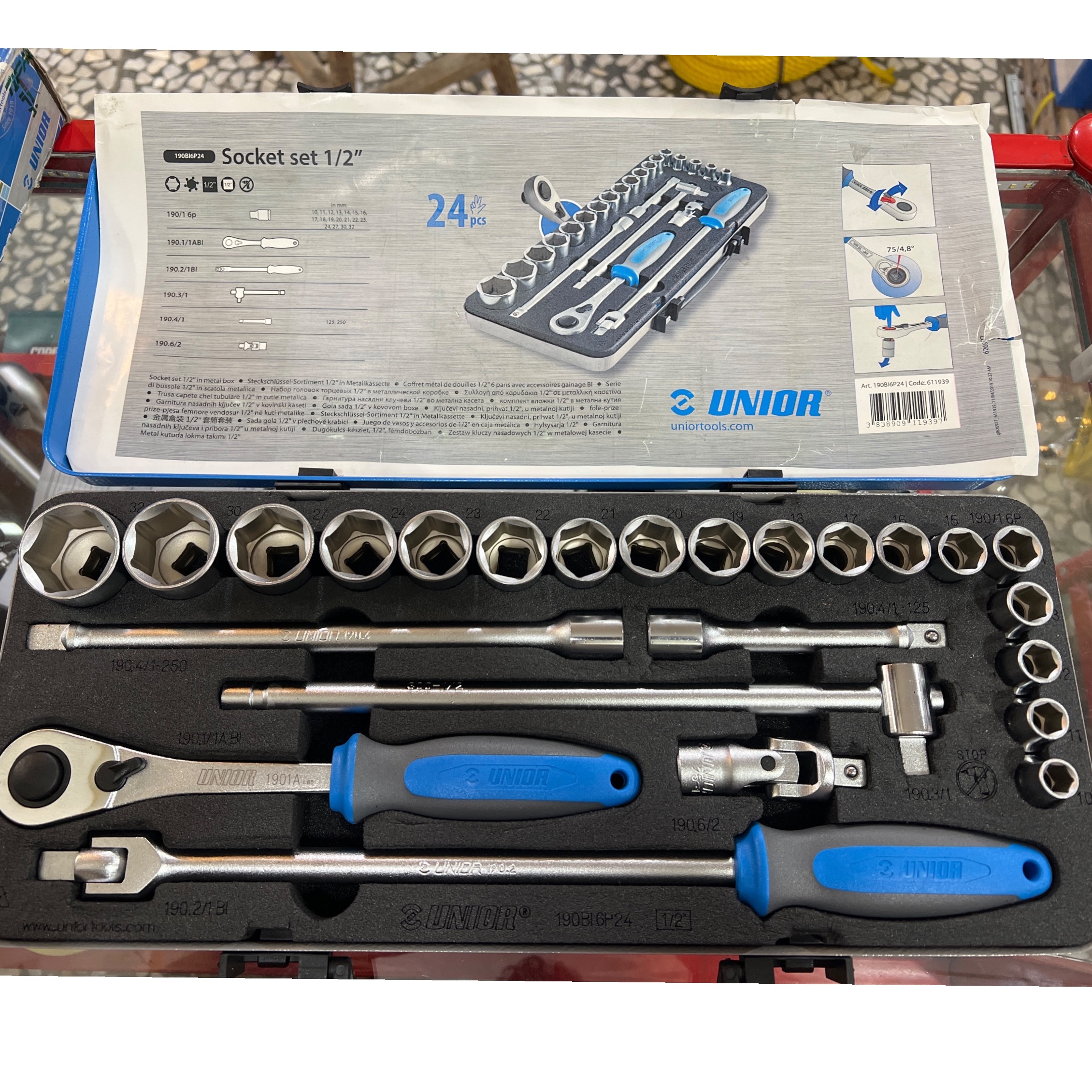 جعبه بکس 24PCS یونیور 12 درایو ساخت اسلوونی