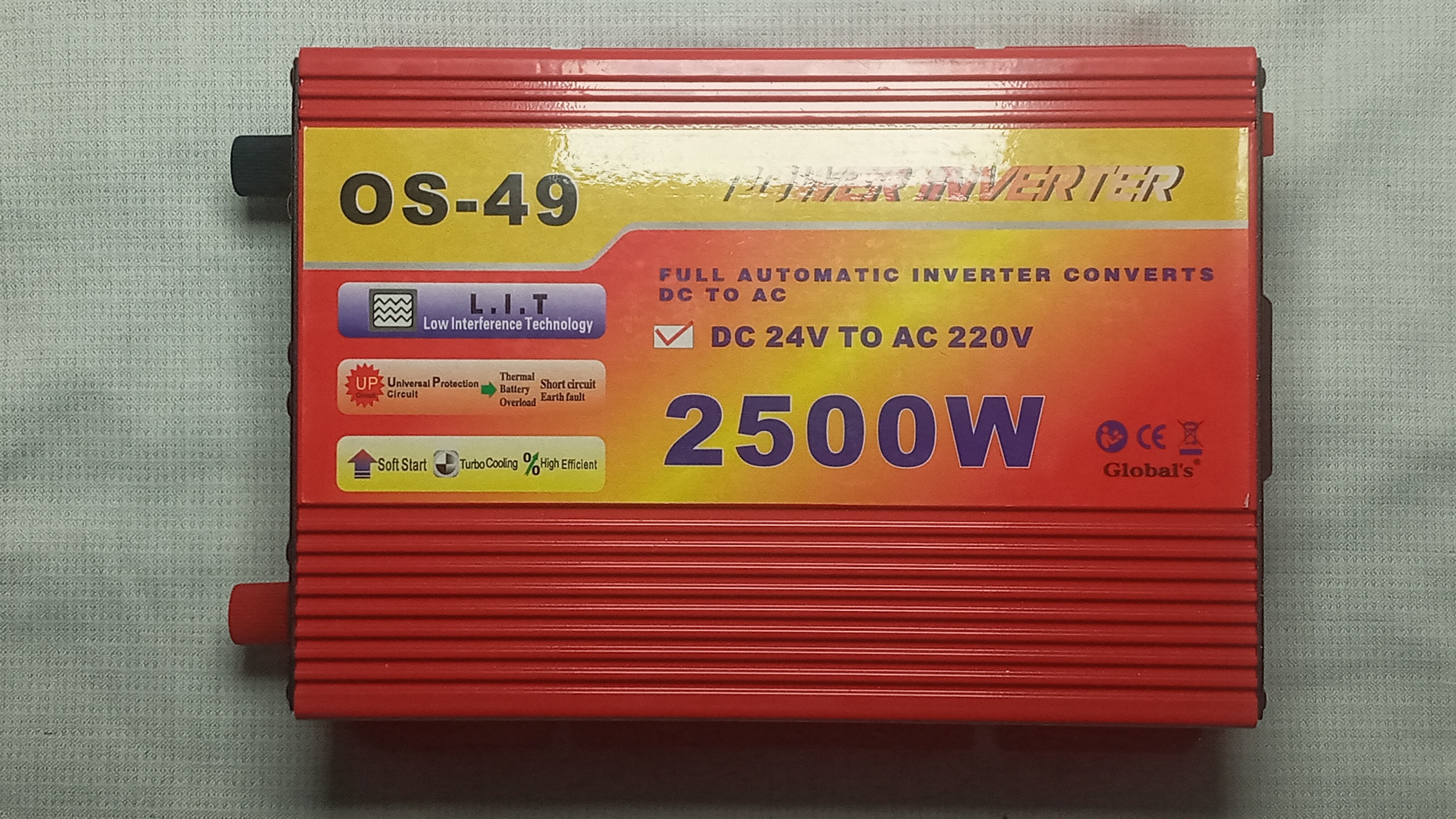 مبدل برق 24 به 220 توان 2500 وات