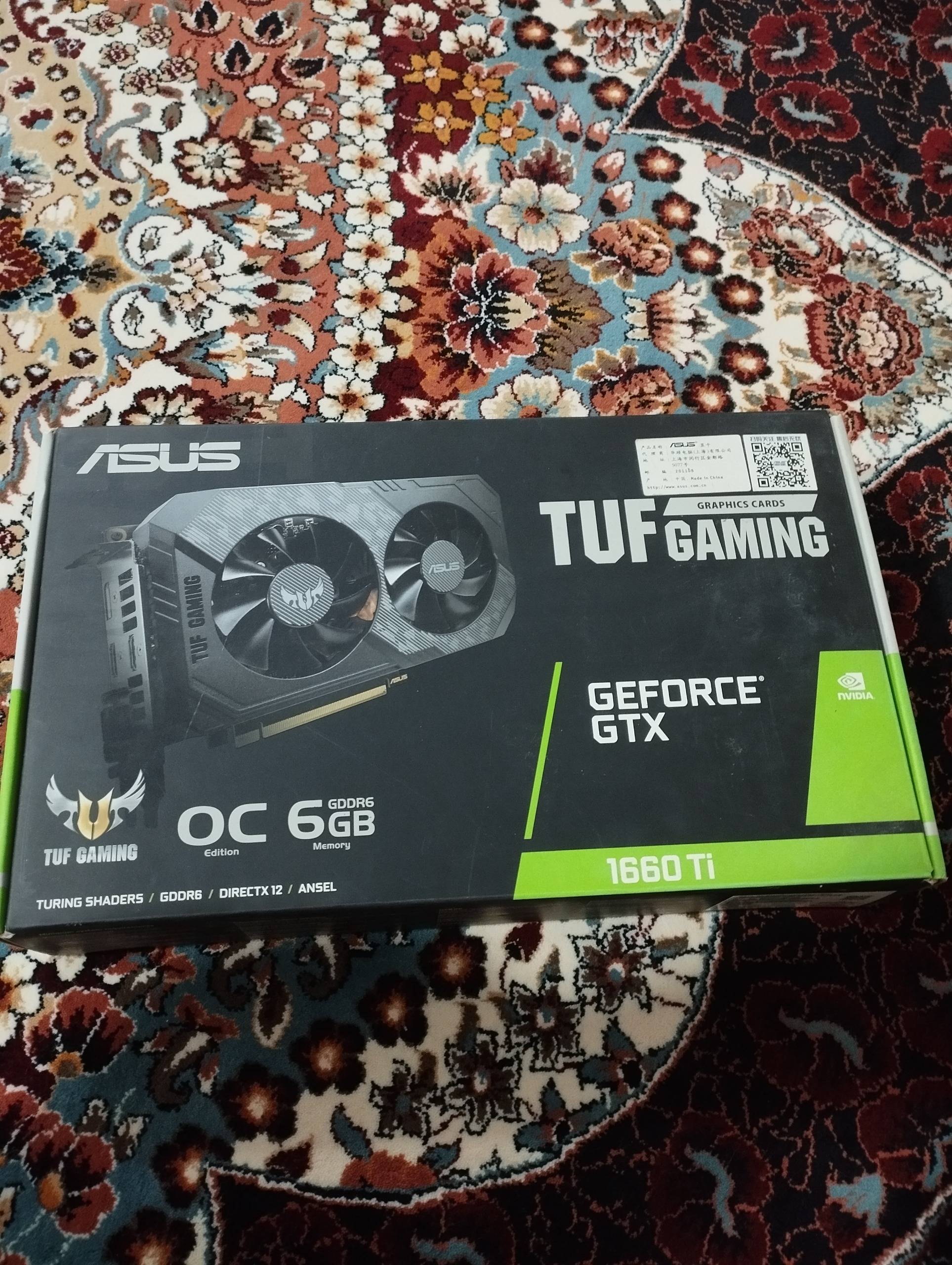 گرافیک 1660ti مدل ایسوس تاف