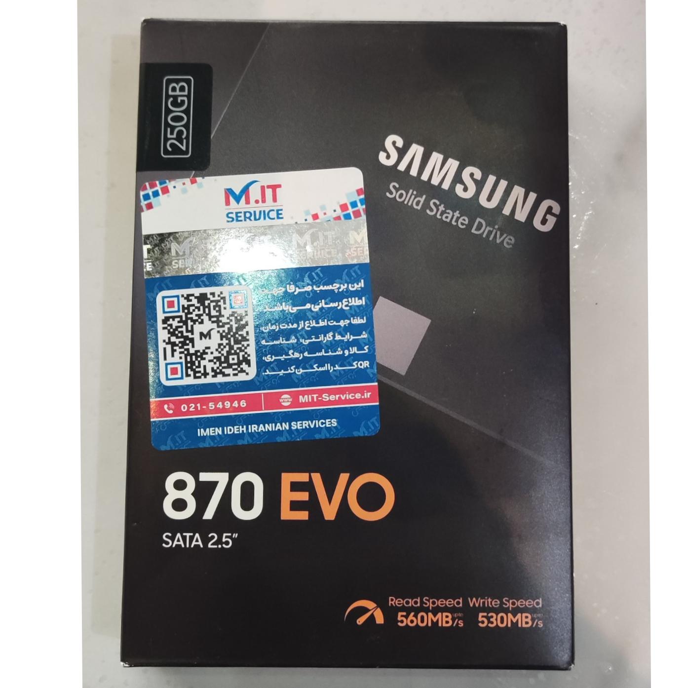 evo 870 250gb گارانتی MIT