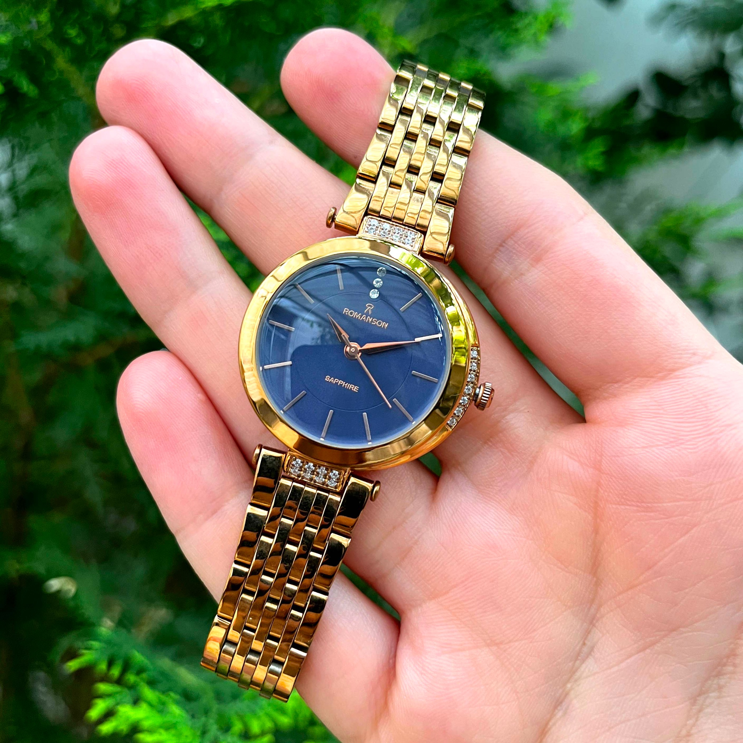 ساعت مچی زنانه تمام استیل رومانسون Romanson 1095L