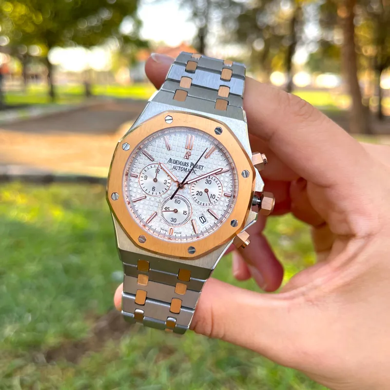 ساعت مچی کورنوگراف فلزی مردانه AP Royale Oak 03186