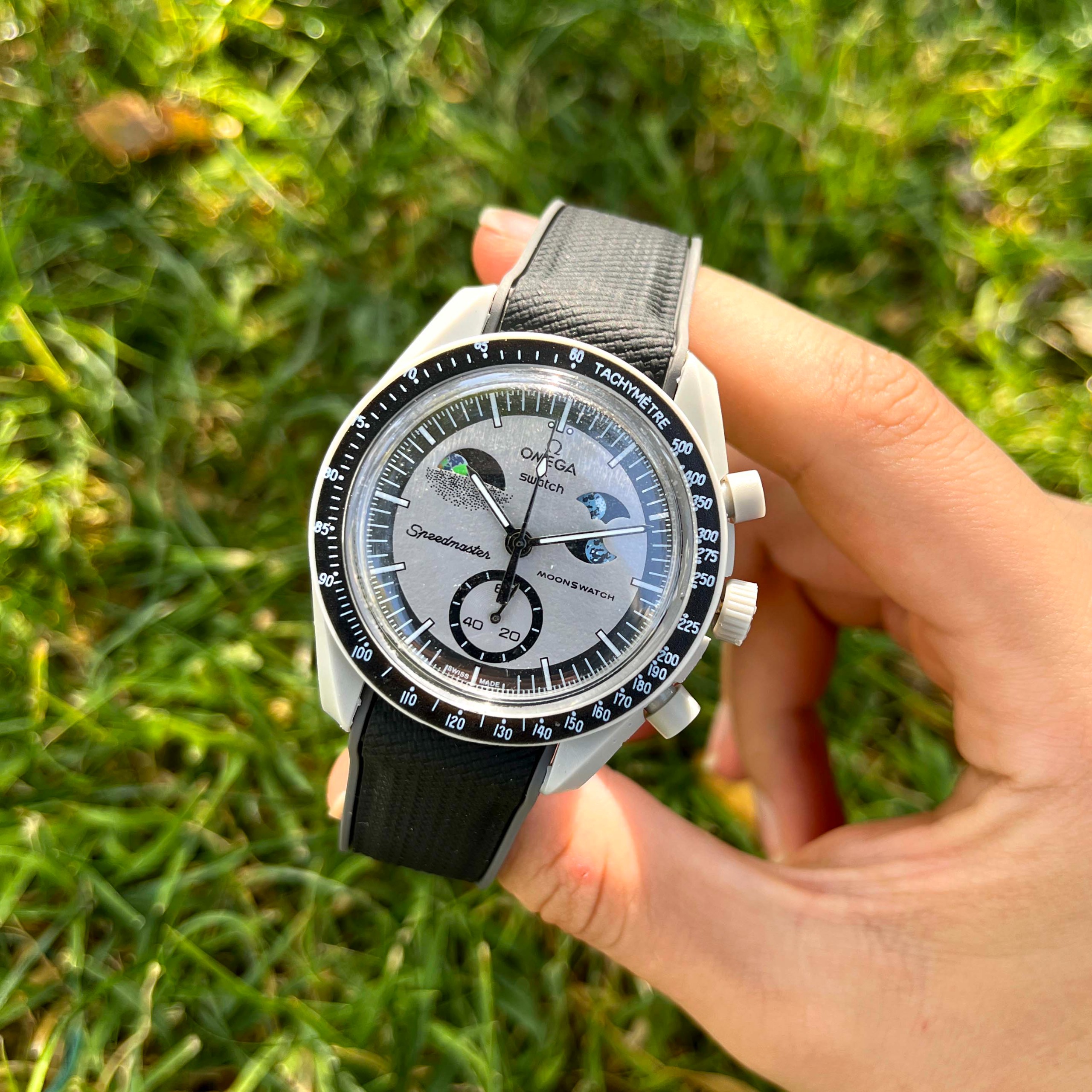 ساعت مچی اسپورت کورنوگراف Omega Moon Swatch