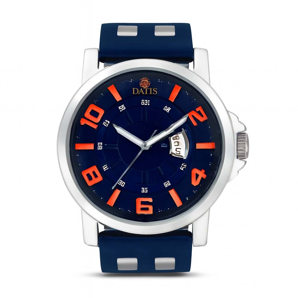 ساعت مچی مردانه تقویم دار بند سیلیکونی Datis