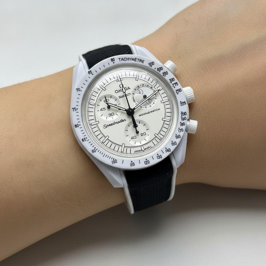 ساعت مچی اسپورت کورنوگراف Omega Moon Swatch