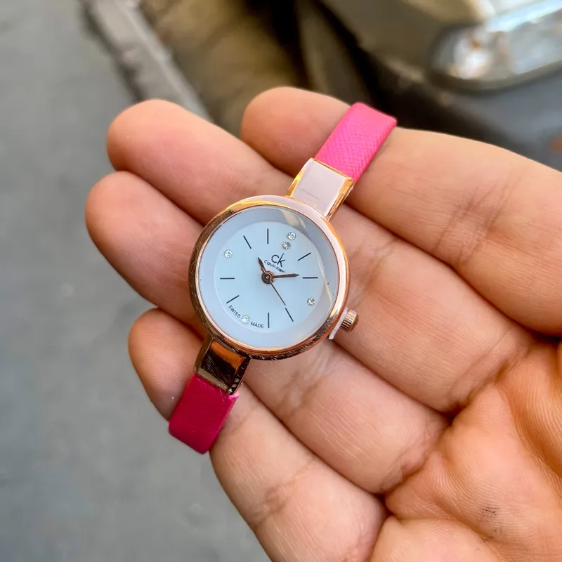 ساعت مچی دخترانه چرم Calvin Klein