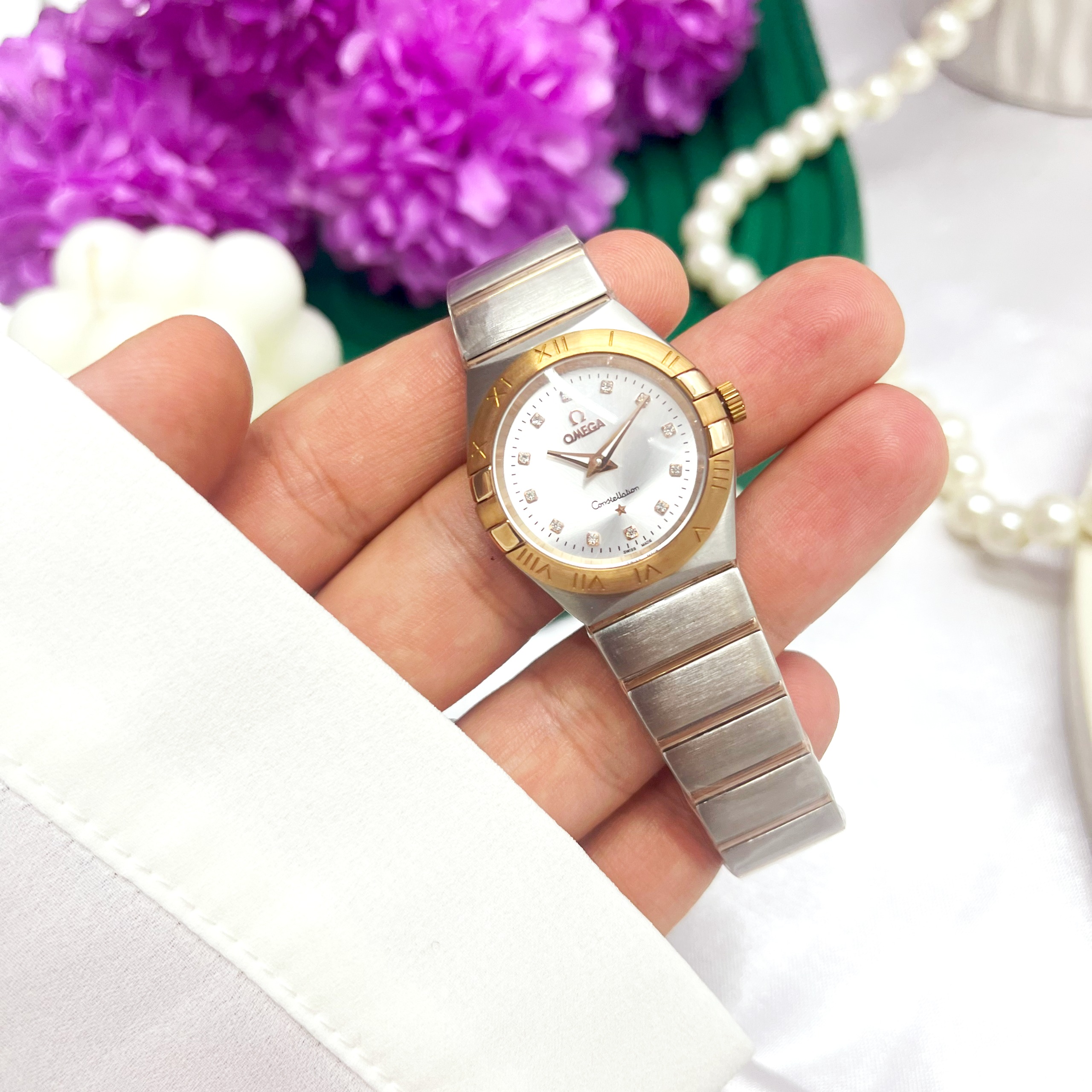ساعت مچی زنانه تمام استیل امگا کانسیلیشن Omega