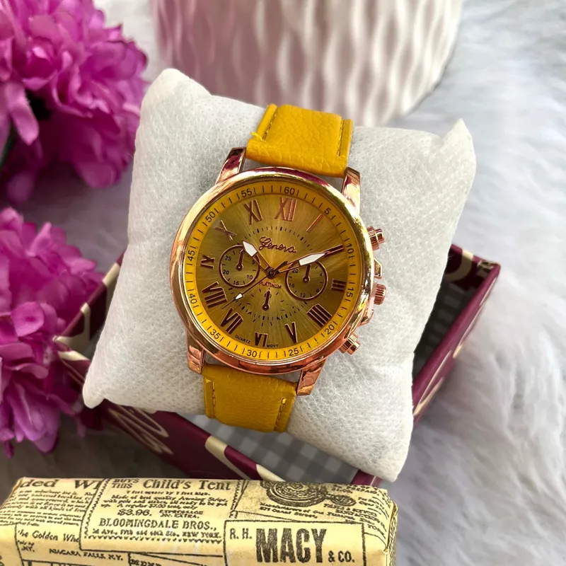 ساعت مچی دخترانه اسپورت رنگی Geneva