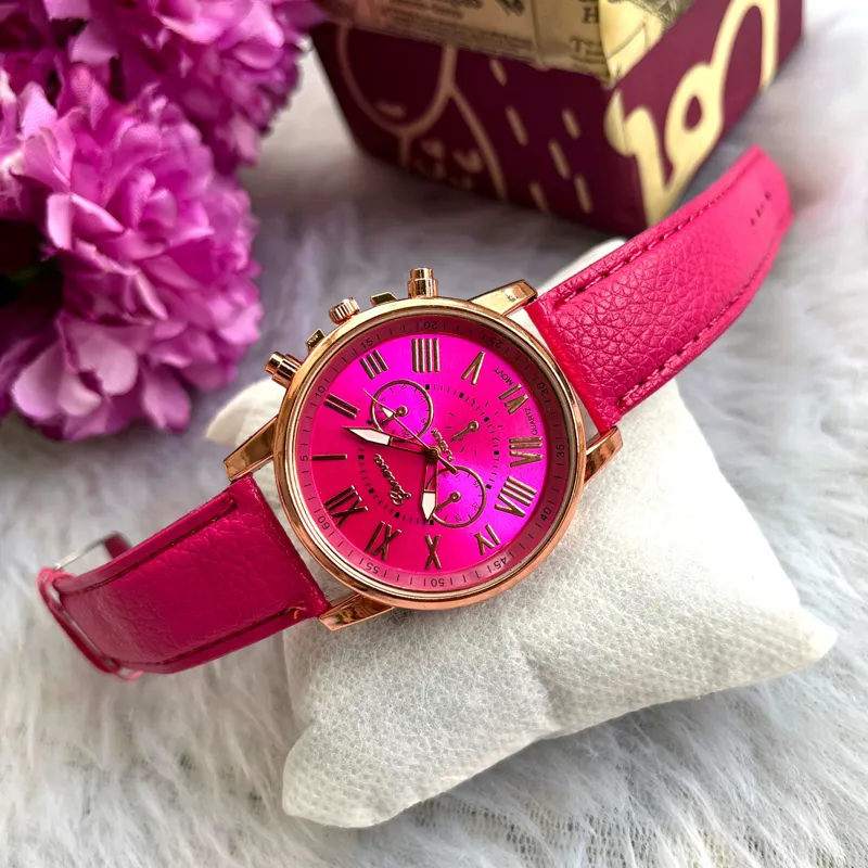 ساعت مچی دخترانه اسپورت رنگی Geneva