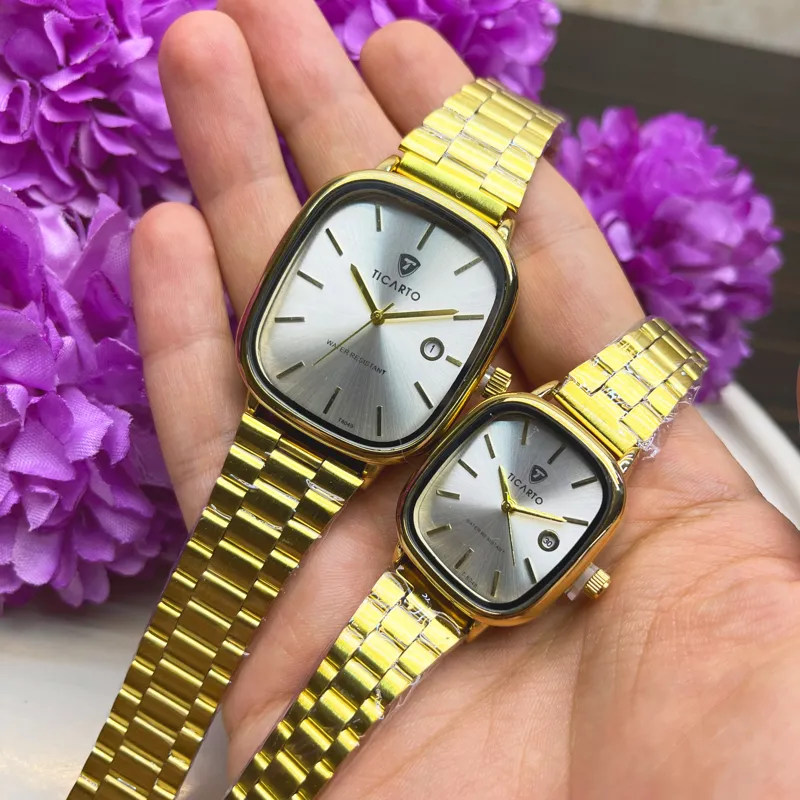 ساعت مچی مردانه تیکاردو صفحه مربعی ترند Ticarto