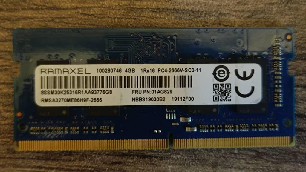 رم لپ تاپ 4g ddr4
