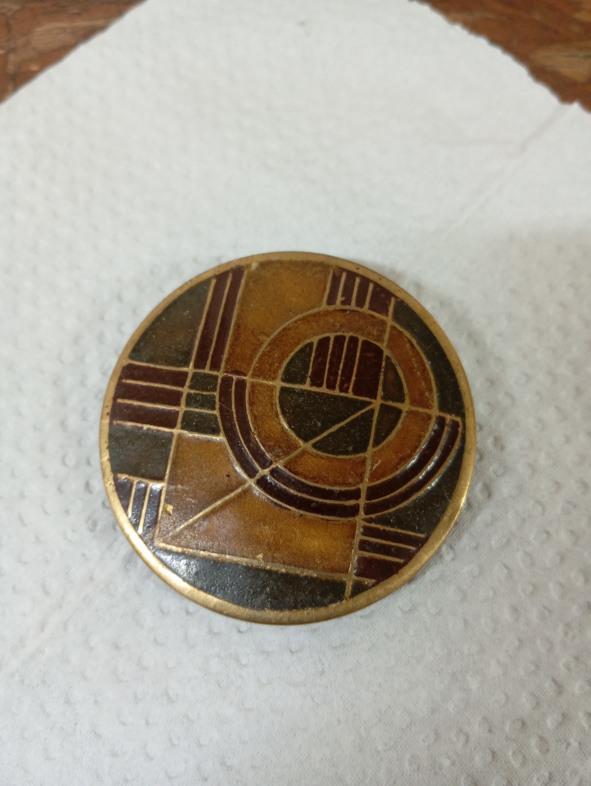 سگک کمر بند قاجاری کاملا سالم و میناکاری