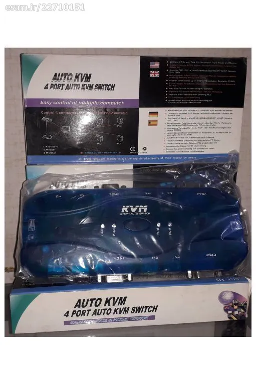 سوئیچ 4 پورت KVM PS2 اتوماتیک