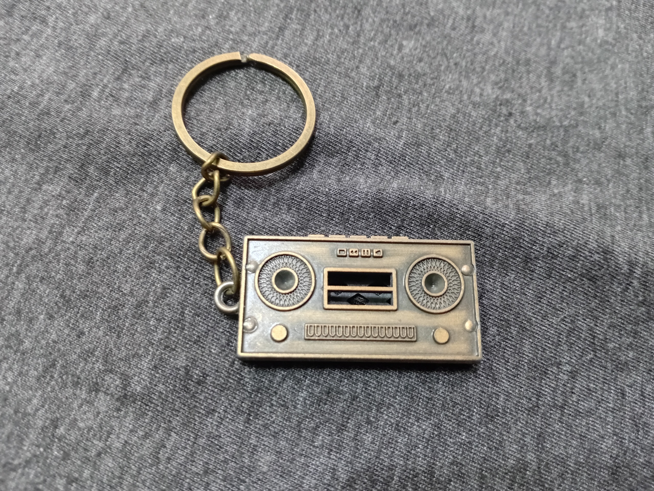 جاکلیدی فلزی برنزی طرح ضبط