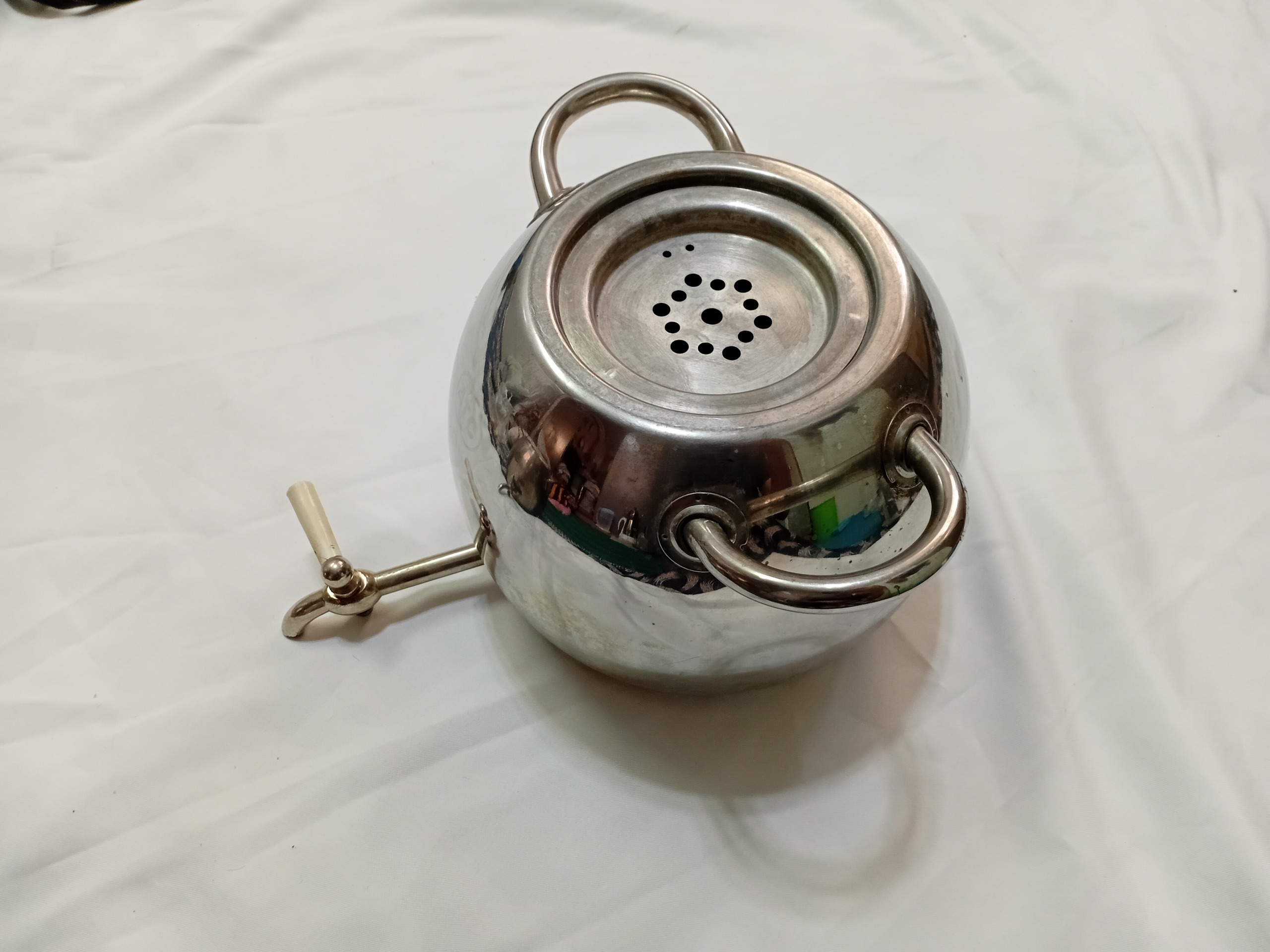 سماور روگازی استیل ضخیم بدون جرم آهک سالم زیبا