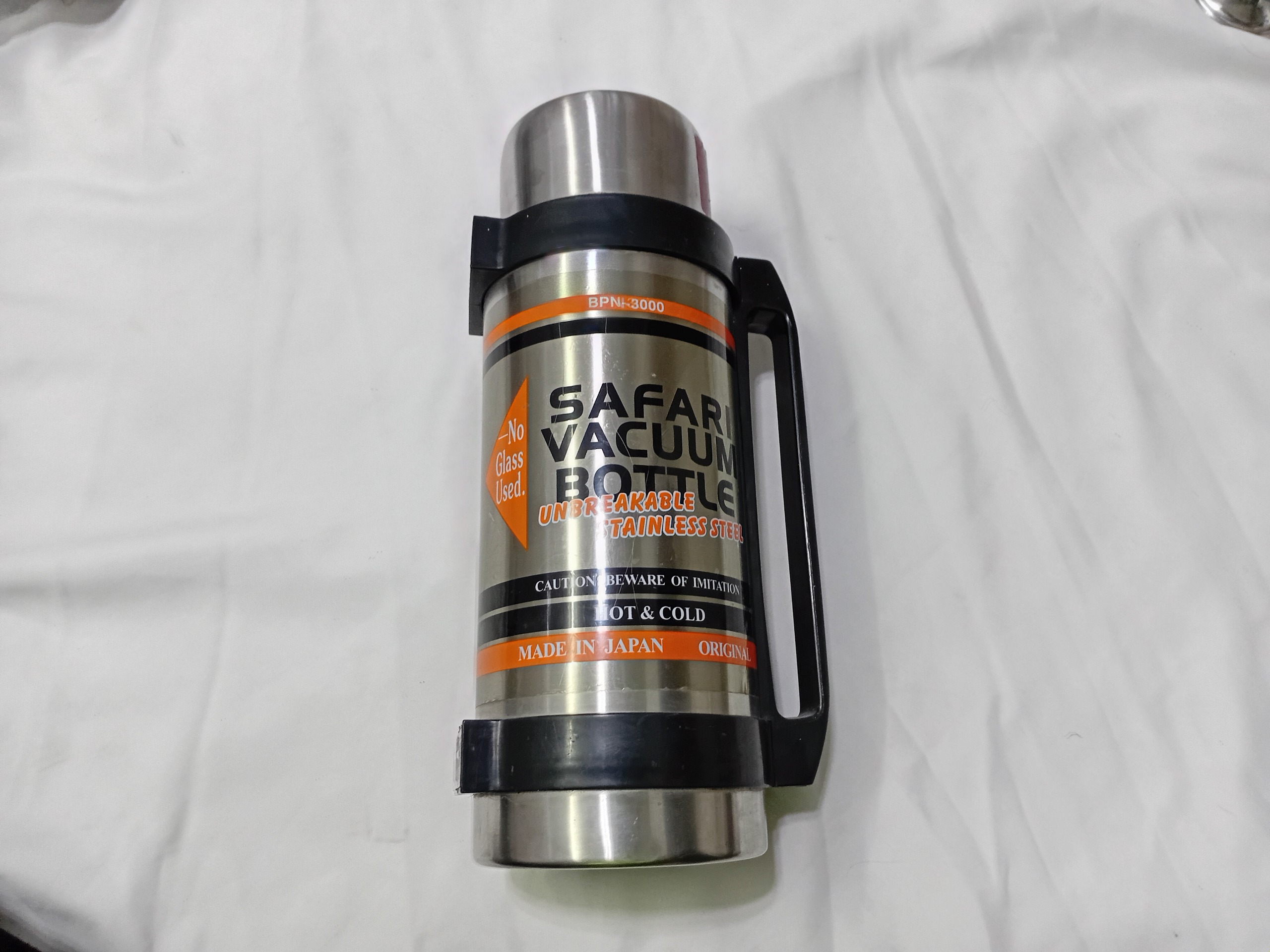 فلاسک سه لیتری بزرگ ژاپنی تمام استیل اصلی قدیمی