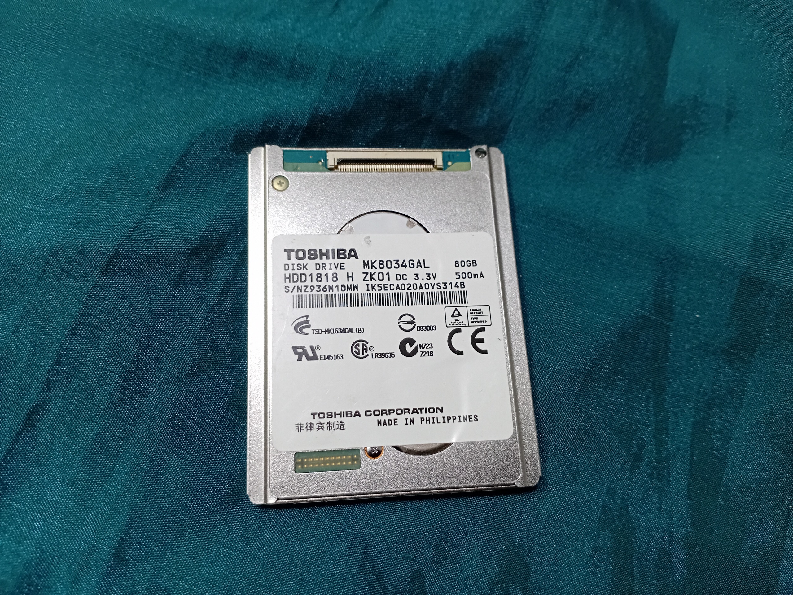 هارد کمیاب توشیبا 80GB کوچکترین هارد کلکسیونی