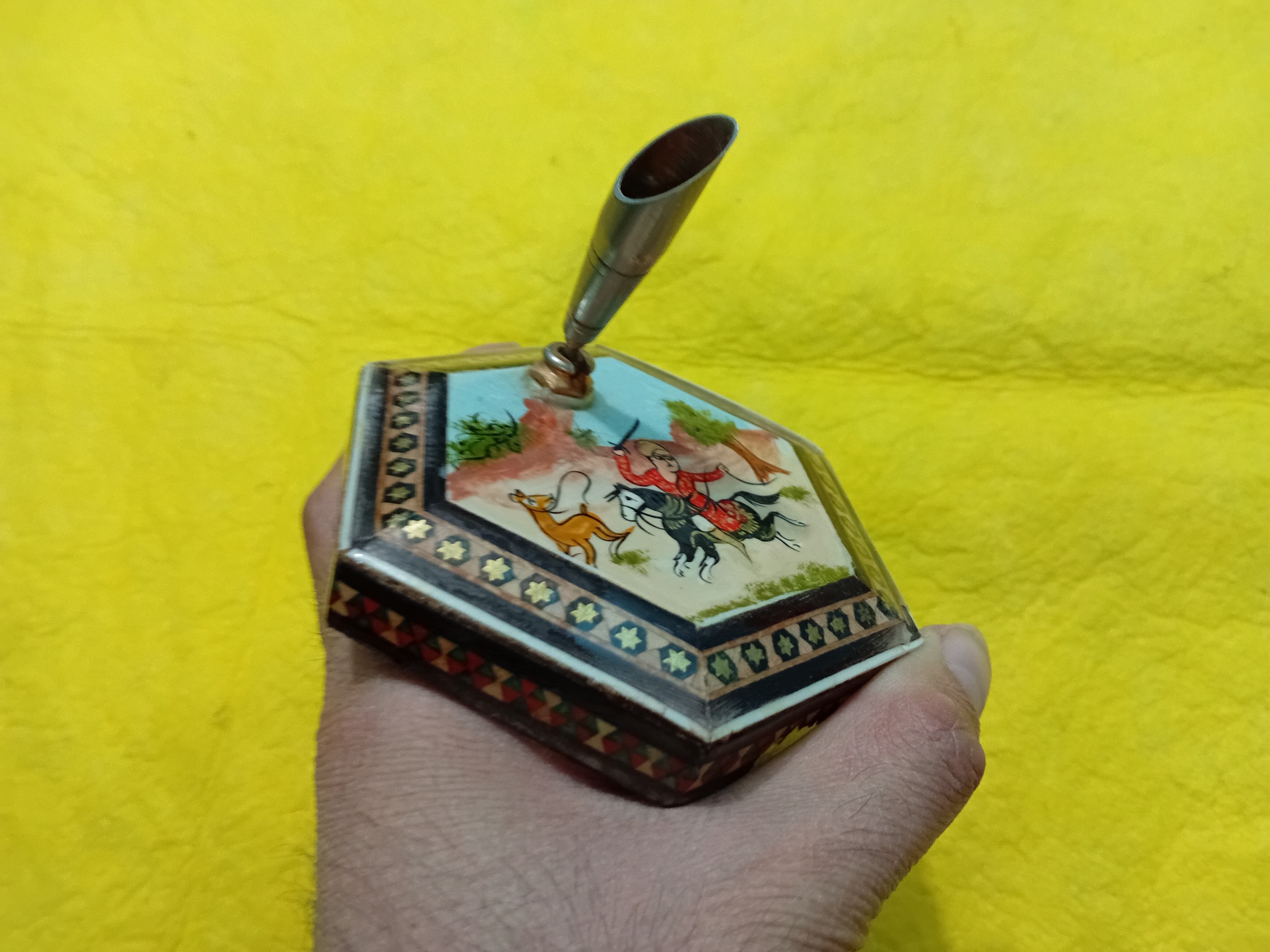 جا قلمی آنتیک کلکسیونی بسیار زیبا