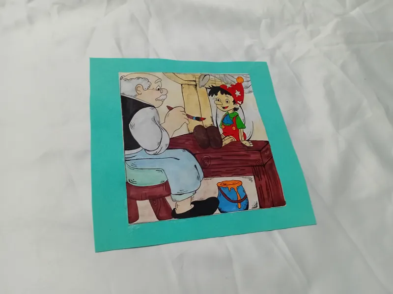 نقاشی کار دست کلکسیونی زیبا پینوکیو